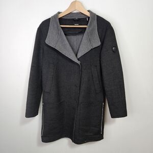 RUDSAK Adaline Wool Coat Sz XS Overcoat Charcoal Grey Minimalist